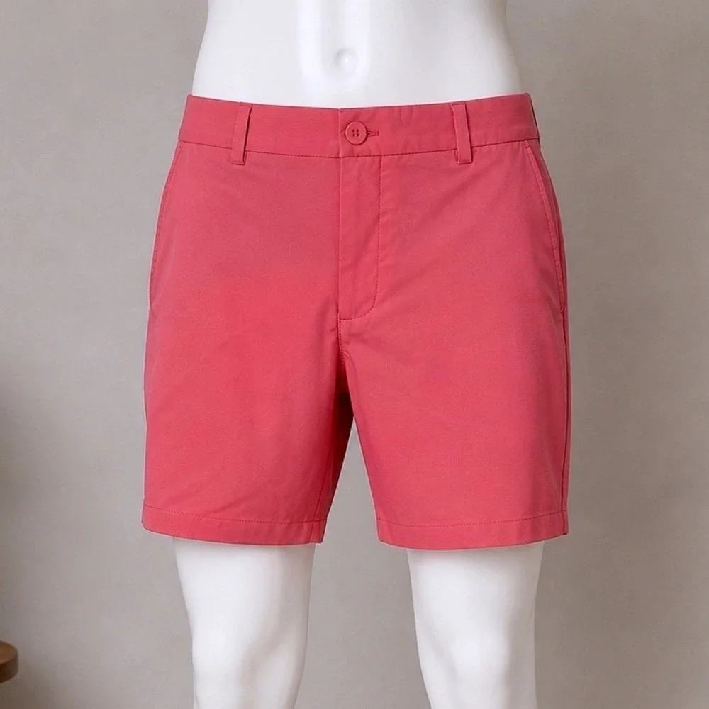 Vineyard Vines Breaker Shorts Men 36 Pink Coral Golf Preppy Stretch 9 Inseam NEW